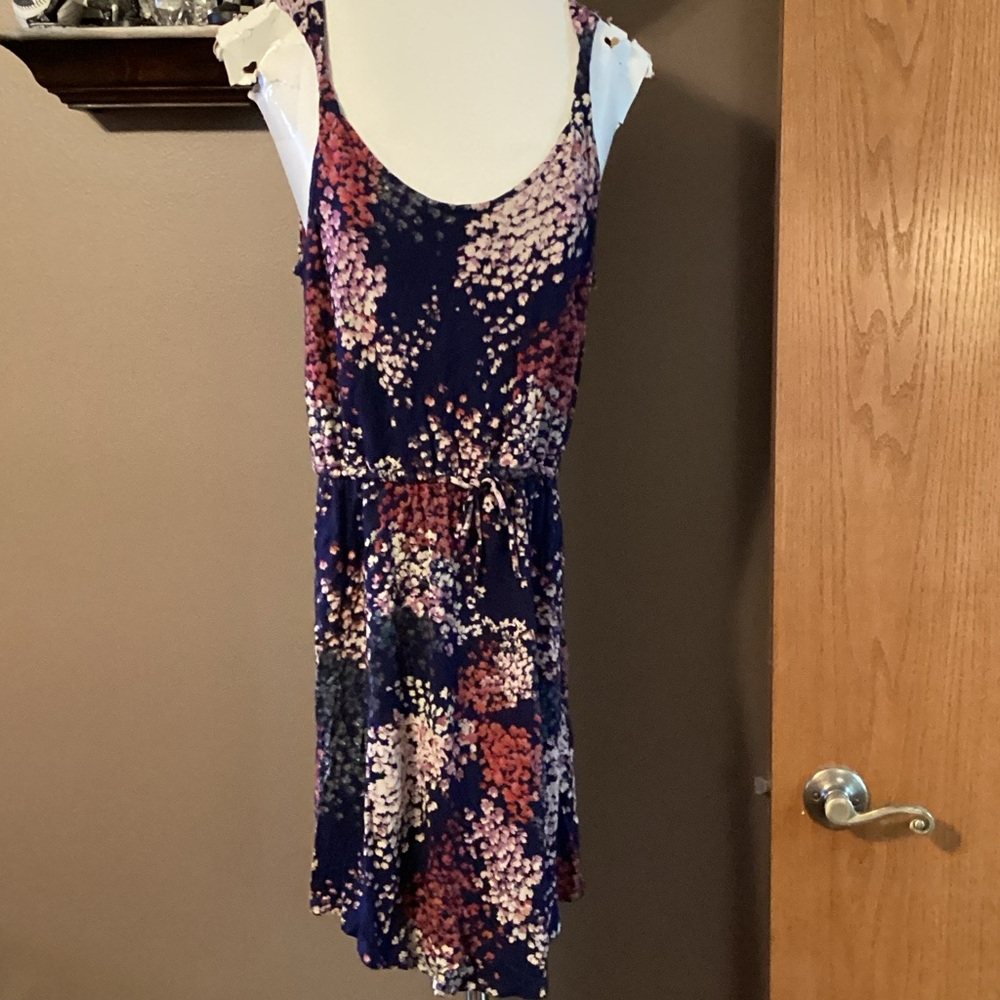 Lucky Brand Navy Floral sleeveless summer dress